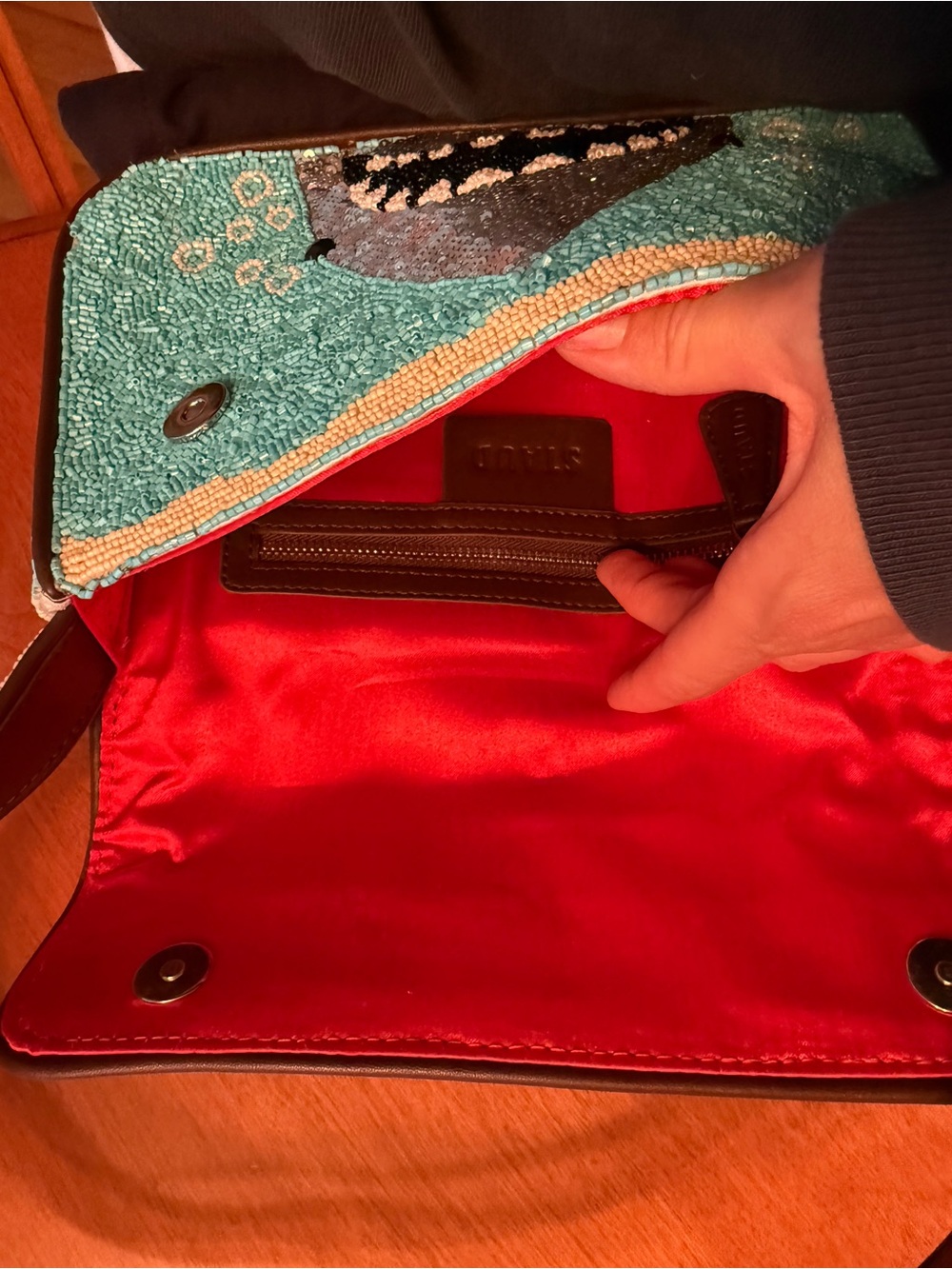 STAUD Shark Tommy Beaded Shoulder Bag - Picture 6 of 6
